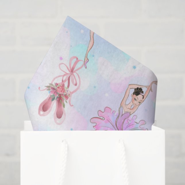 Pastell-Balletttänzer  Seidenpapier (Geschenktüte)