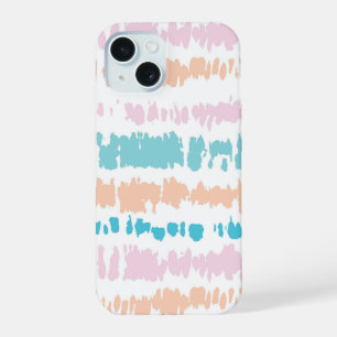Pastell-Batikmuster iPhone 15 Hülle