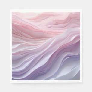 Pastell beruhigendes Wellenmuster Serviette