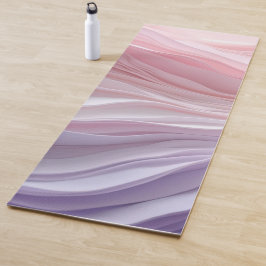 Pastell beruhigendes Wellenmuster Yogamatte