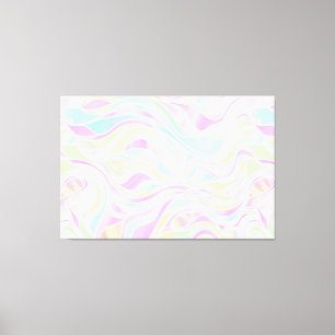 Pastell Bio gestanztes Glas Abstrakt Leinwanddruck