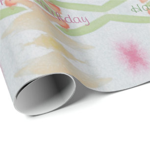 Pastell Birthday Wrapping Paper Geschenkpapier