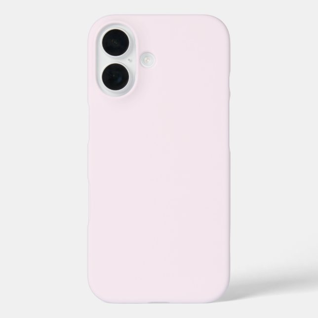 Pastell Blass Rosa Weiß Einfarbige Farbe Case-Mate iPhone Hülle (Rückseite)