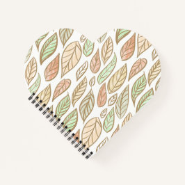 Pastell-Blatt-Drift Notizbuch