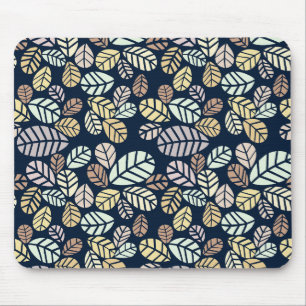 Pastell-Blätter-Mauspad Mousepad