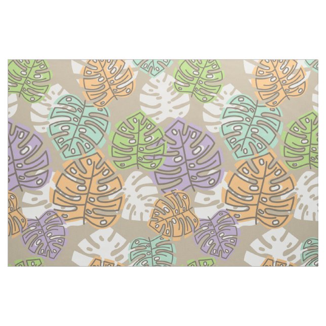 Pastell-Blätter Stoff (Yard (91,4 cm))