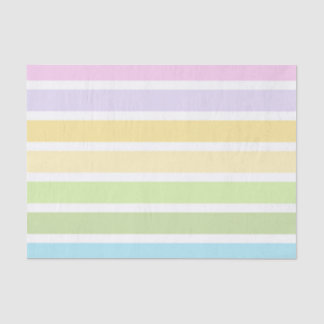 PASTELL BLAU GRÜN GELB ROSA LILA STREIFEN SEIDENPAPIER