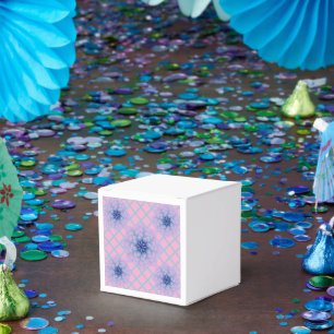 Pastell Blau Lila Blumenmuster Ästhetik Nahtlos Geschenkschachtel