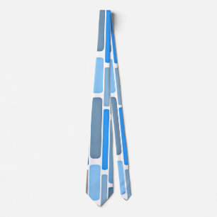 Pastell Blau und Grau Muster, Krawatte