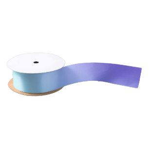 Pastell Blue Colors Abstrakt Blur Gradient Ombre Satinband