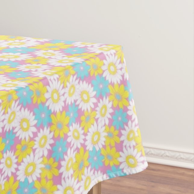 Pastell-Blume-Tischdecke Tischdecke (Beispiel)