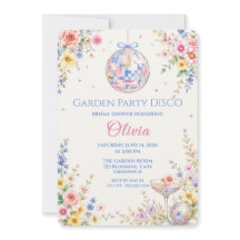Pastell-Blumen-Disco-Garten-Brautparty