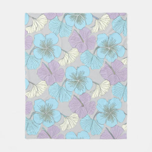„Pastell-Blumen-Fliesendecke" Fleecedecke