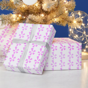 Pastell-Blumen-Geometrisches-Wiederholungsmuster Geschenkpapier