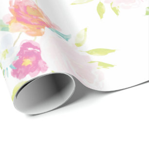 Pastell-Blumen-Geschenkverpackungspapier Geschenkpapier