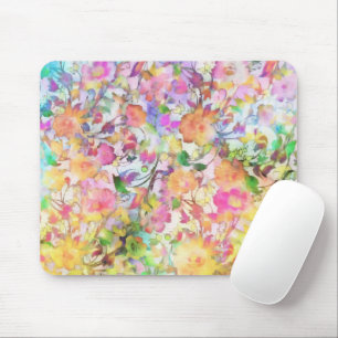 Pastell-Blumen Mousepad