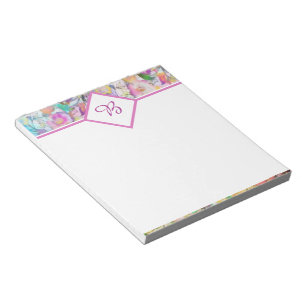 Pastell-Blumen-Notizblock Notizblock