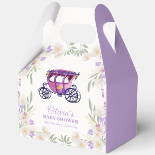 Pastell-Blumen-Prinzessinnen-Kutsche Mädchen-Baby- Geschenkschachtel