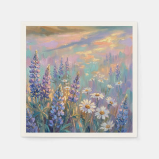 Pastell-Blumen-Servietten für Geburtstags- oder Ho Serviette