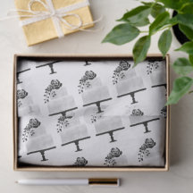 Pastell-Blumen-Silhouette-Torte