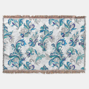 Pastell-Blumen-Strichmuster-Vintage-Muster. Decke