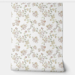 Pastell-Blumen-Tapete Tapete