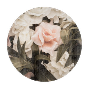 Pastell-Blumen-Vintage: Zeitlose Eleganz Schneidebrett