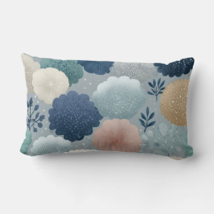 Pastell-Blumen-Watercolor-Wurfkissen – 2 Elegante  Lendenkissen
