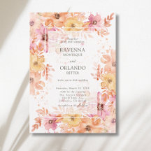Pastell-Blumengarten Botanische Romantik-Hochzeit