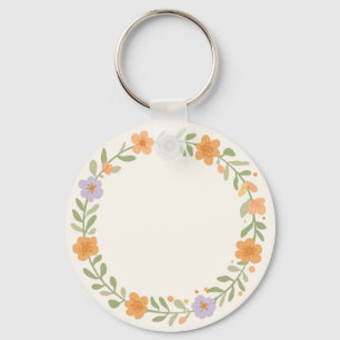 Pastell-Blumenkranz-Ornament-Schlüsselanhänger-Des Schlüsselanhänger