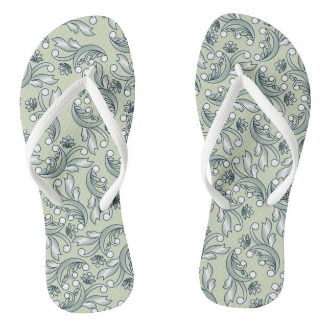 Pastell-Blumenmuster Flip Flops (Fußbett)