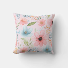 Pastell-Blumenmuster Kissen