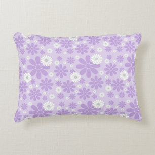 Pastell-Blumenmuster LAVENDel Dekokissen