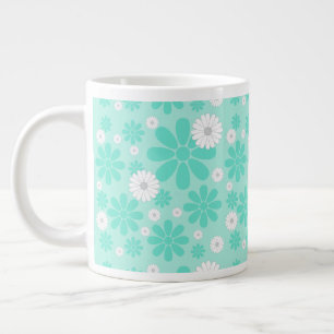 Pastell-Blumenmuster MINT Jumbo-Tasse