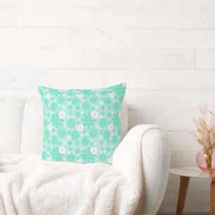 Pastell-Blumenmuster MINT Kissen