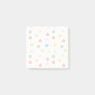 Pastell-Blumenmuster Post-it Klebezettel