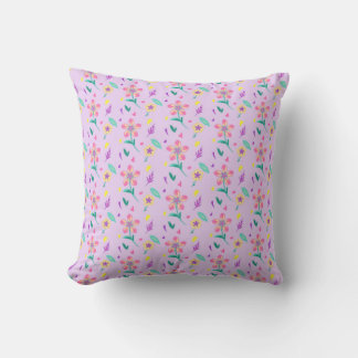 Pastell-Blumenmuster – Süße Wasserfarbe-Floral Des Kissen