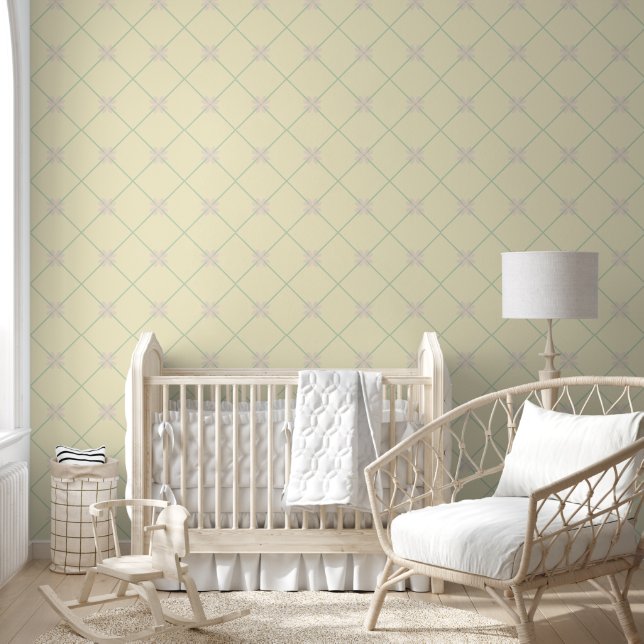 Pastell-Blumenmuster Tapete (Kinder)