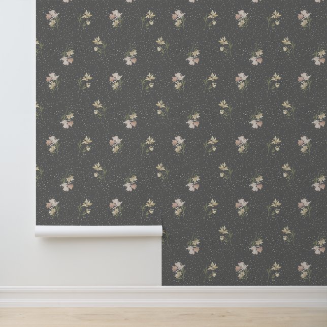 Pastell-Blumenmuster-Tapete Tapete (Anwendung)