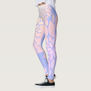 Pastell-Blüten-Blumenmuster-Leggings Leggings