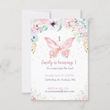 Pastell Blütenbaby Geburtstagsparty