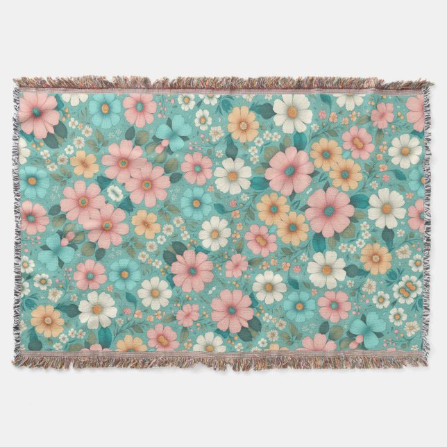 Pastell Blütenblätter Decke (Vorderseite)
