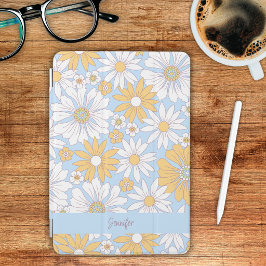 Pastell-Boheme-Blumen-Monogramm iPad Mini Hülle