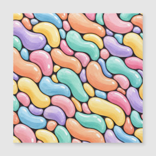 Pastell-Bohnen Magnetkarte