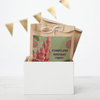 Pastell Candyland 3. Geburtstag Mitgebs-Tüten Geschenktütchen