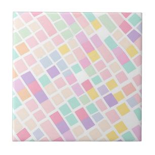 Pastell Checkered Moderne Kernfeder-Zuhause Fliese