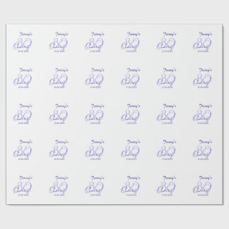 Pastell Cheers 30. Geburtstag lila elegant Name da Geschenkpapier