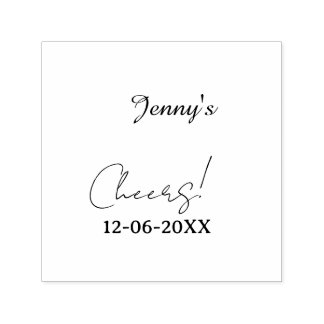 Pastell Cheers 30. Geburtstag lila elegant Name da Permastempel
