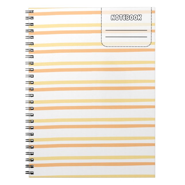 Pastell Color Line-Notebook Notizblock (Vorderseite)
