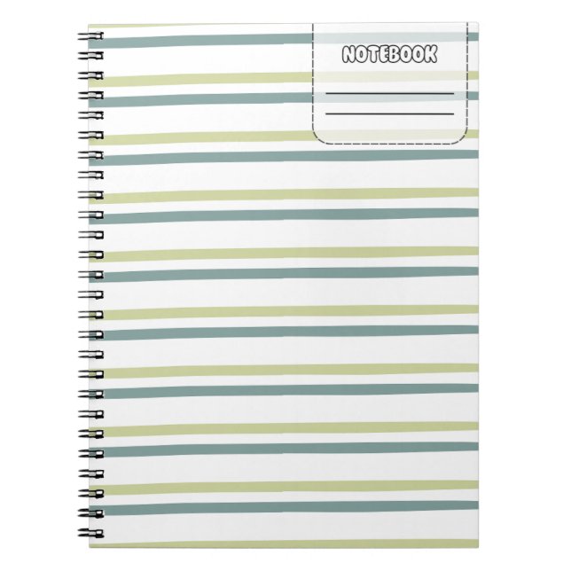 Pastell Color Line-Notebook Notizblock (Vorderseite)